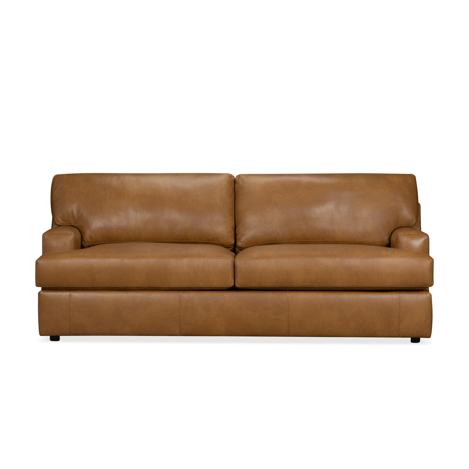 Cleo 84" Genuine Leather Sofa, Steamboat Driftwood Genuine Leather