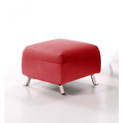 DelaRosa 57cm Wide Square Solid Colour Standard Ottoman