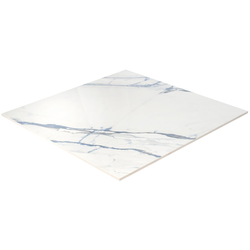 Carrelage mural en porcelaine polie Calacatta