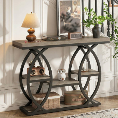 Shirlene 39.4" W 4-Tier Console Table