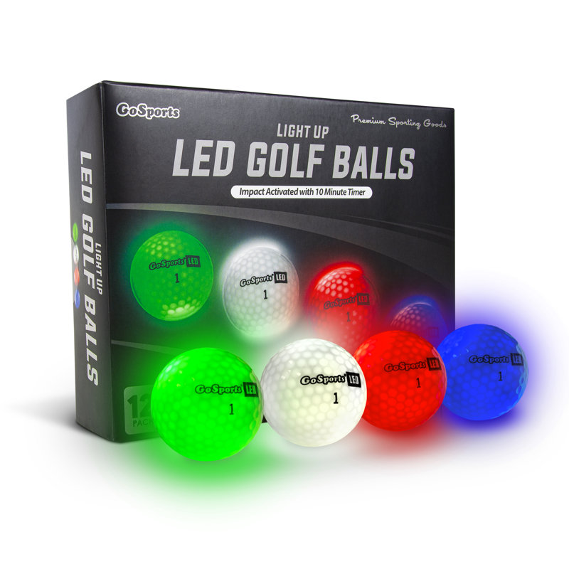 Light-Up LED Golf Balls 12-Pack