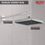 Pomme de douche carrée à jet simple Universal-17384667