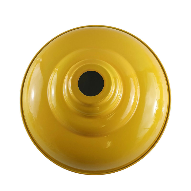 34.29cm H Metal Bowl Lamp Shade ( Screw On ) in Yellow