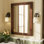 Miroir mural Amara Rustic Farmhouse