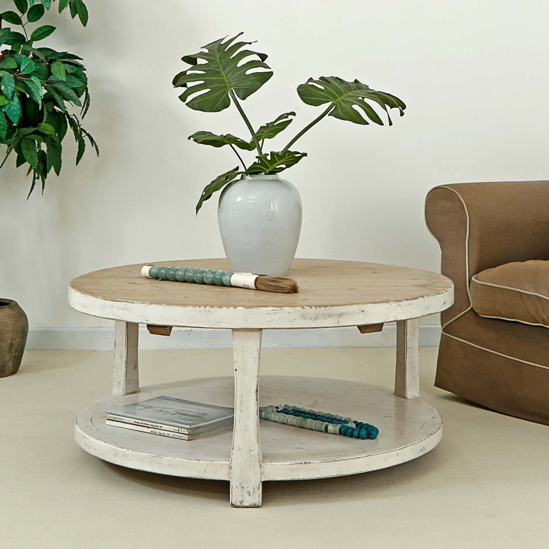 Amalfi Solid Wood Coffee Table, White