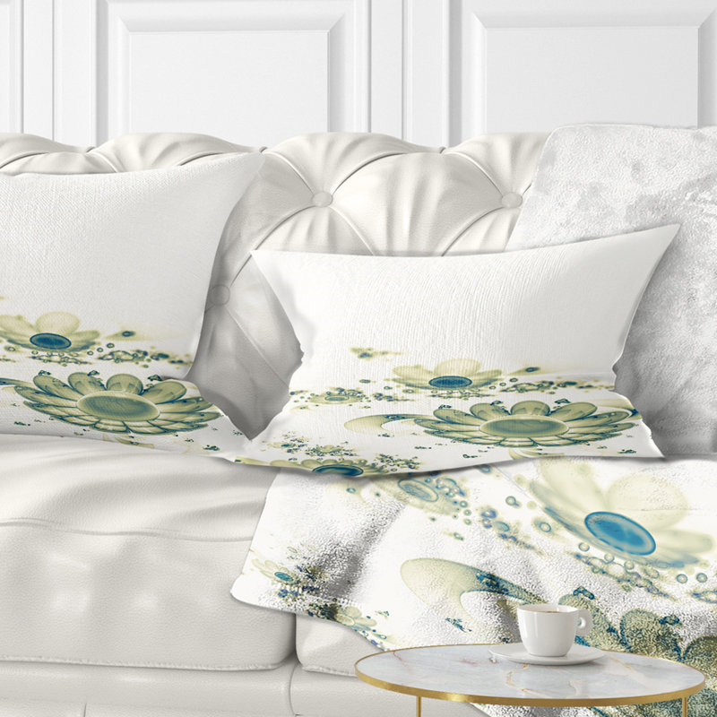 Coussin lombaire à fleurs à motif floral abstrait idéal