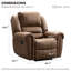 Fauteuil inclinable manuel surdimensionné 40,9 po Chemika-2101708098