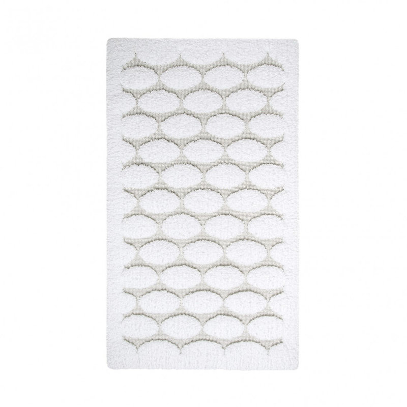 Petalo Geometric Bath Rug, 20" W x 31" L