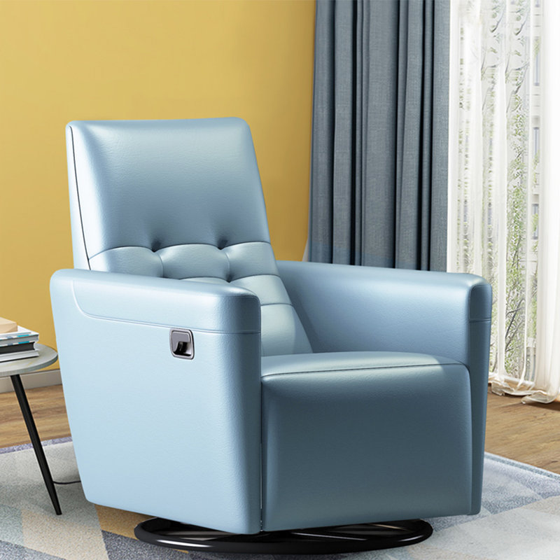 Quality fashion sofa rotation casual lazy recliner, Blue