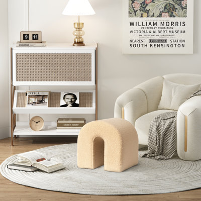 45cm Teddy Fleece Ottoman