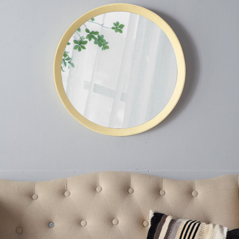 Miroir mural Mango, Crème, crème