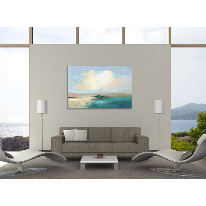 «Coastal Sky», toile tendue par Julia Purinton, H 20 po x l 30 po x P 1,5 po