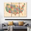 Carte des États-Unis sur 3 pièces-93025879
