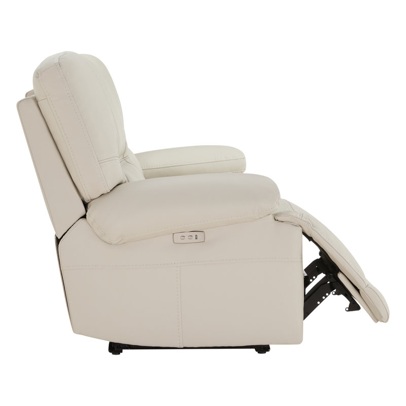 89.8'' Power Reclining Sofa with USB Port, Charming Cream