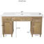 Meuble-lavabo moderne de 60 po avec lavabo en bois durable et finition bois