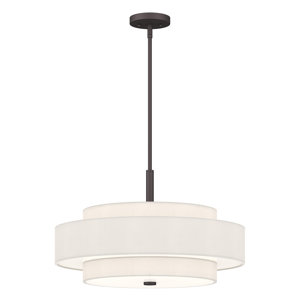 Flaire 5 - Light Shaded Drum Chandelier