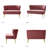 Euclid 47" Velvet 2-Seat Armless Loveseat-835275392