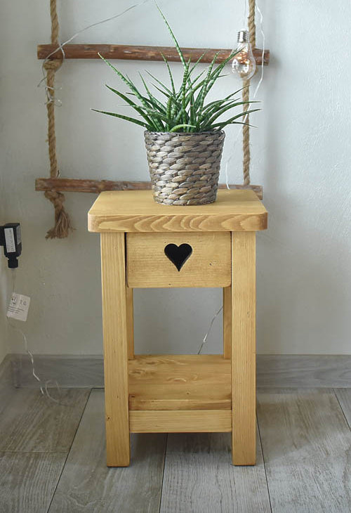 Dambrosio 30cm W Solid Wood Bedside Table