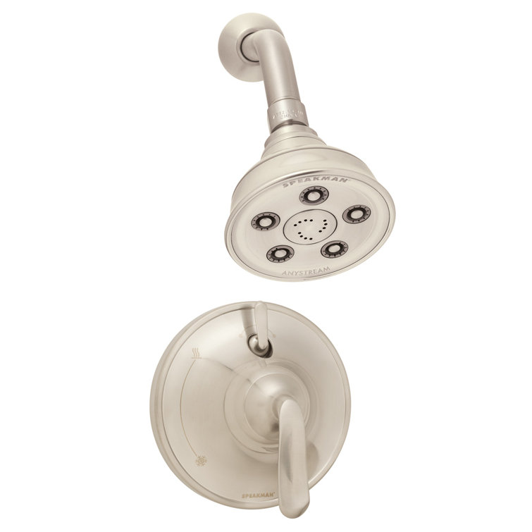 Caspian Pressure Balance Valve Jet Fixed Shower Head