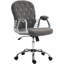Chaise de bureau réglable avec accoudoirs, confort moelleux et style glamour pour le bureau à domicile-1023343646