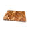 Acacia Herringbone Rectangular Cutting/Serve Board With Inset Handles And Well, Medium   ETA July