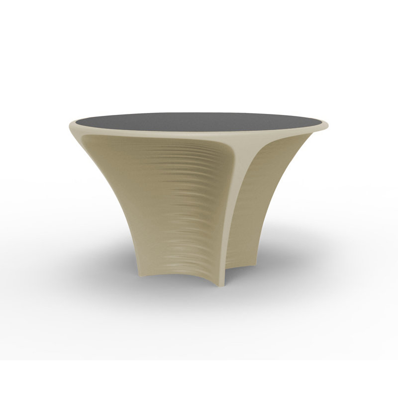 Biophilia Plastic Side Table, Ecru
