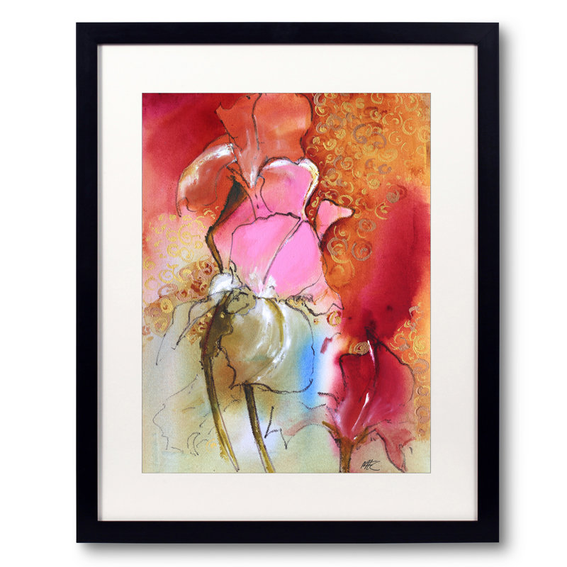 «Beaut» par Elizabeth Chapman - impression, H 21,25 po x l 17,25 po, Papier avec cadre noir