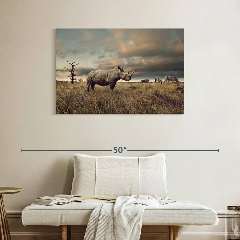 Crowle Fierce Rhinoceros, 26" H x 39" W