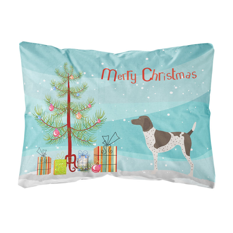  Coussin décoratif intérieur / extérieur German Shorthaired Pointer Christmas
