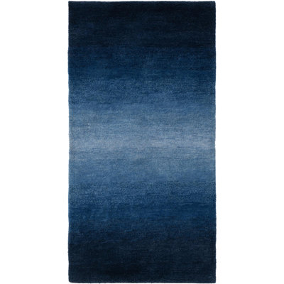 Tapis de couloir bleu Jahiem