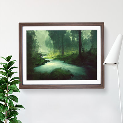 Spellbinding Forest Stream - Framed Print