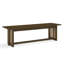 Banc de salle à manger en bois d'hévéa avec tressage en rotin synthétique - 150 cm (L) Banc d'intérieur