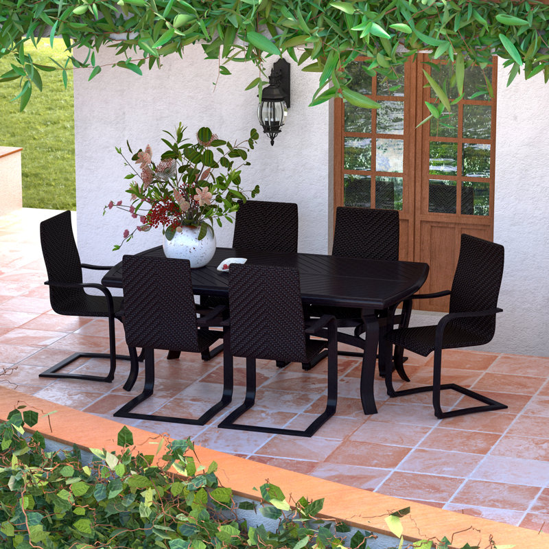 Kechia Rectangular 6 - Person 78" Long Dining Set