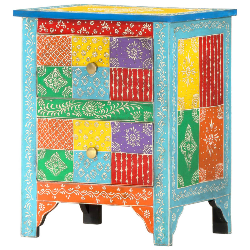 Vivian 40cm W Solid + Manufactured Wood Bedside Table