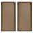 Two-Tone Wood Panel Wall Decor With Leaf Decorative Feature Decor, Of 2 Panels
