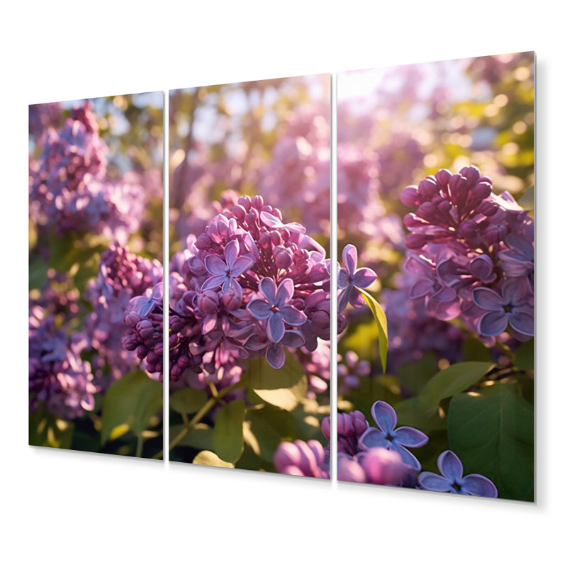 Modern Plants & Flowers Wall Decor on Metal