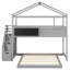 Structure de lit superposé au-dessus de la maison avec escalier de rangement et planche, ancien SKU: GX001701AAE-439032387