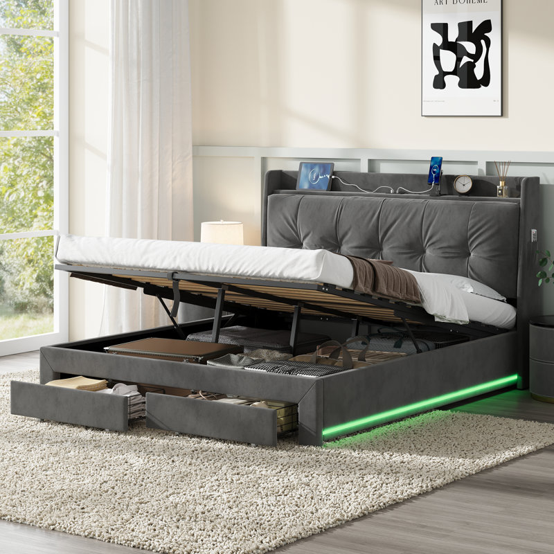 Solid Wood Bed
