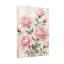 Plantes et fleurs roses roses avec feuilles vertes sur toile-1785337621