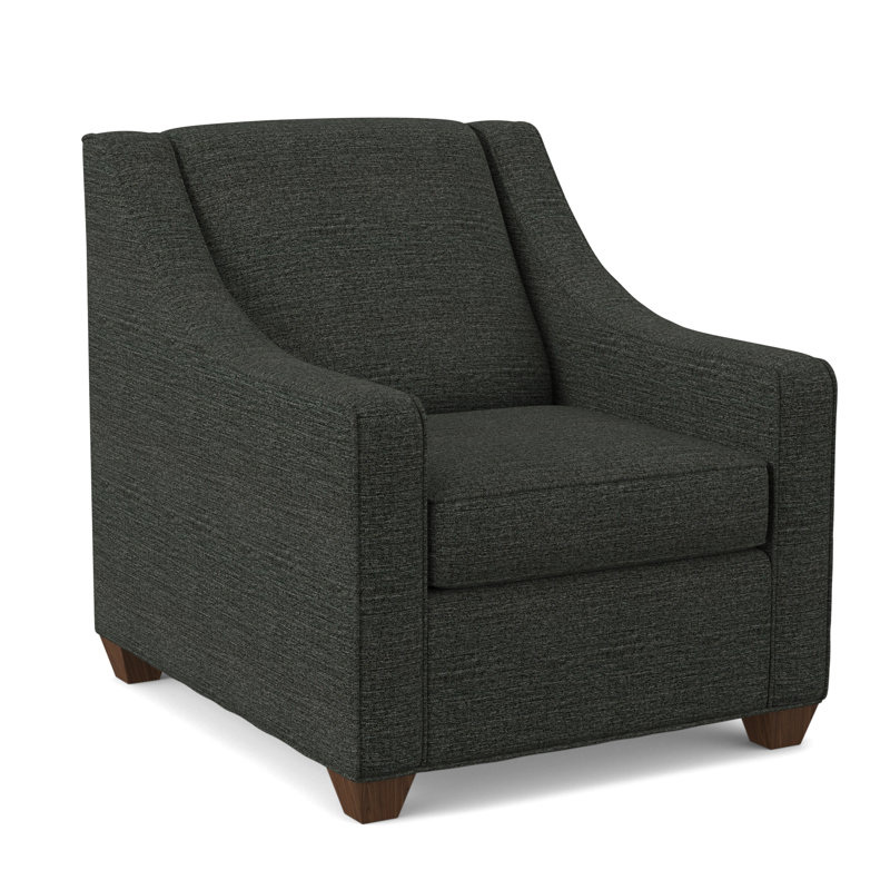 Fauteuil l 31 po Phillips, Noyer Montana, Poivre antique