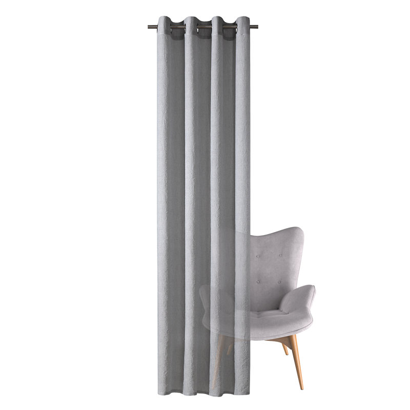 Argirios Semi Sheer Curtain, Grey
