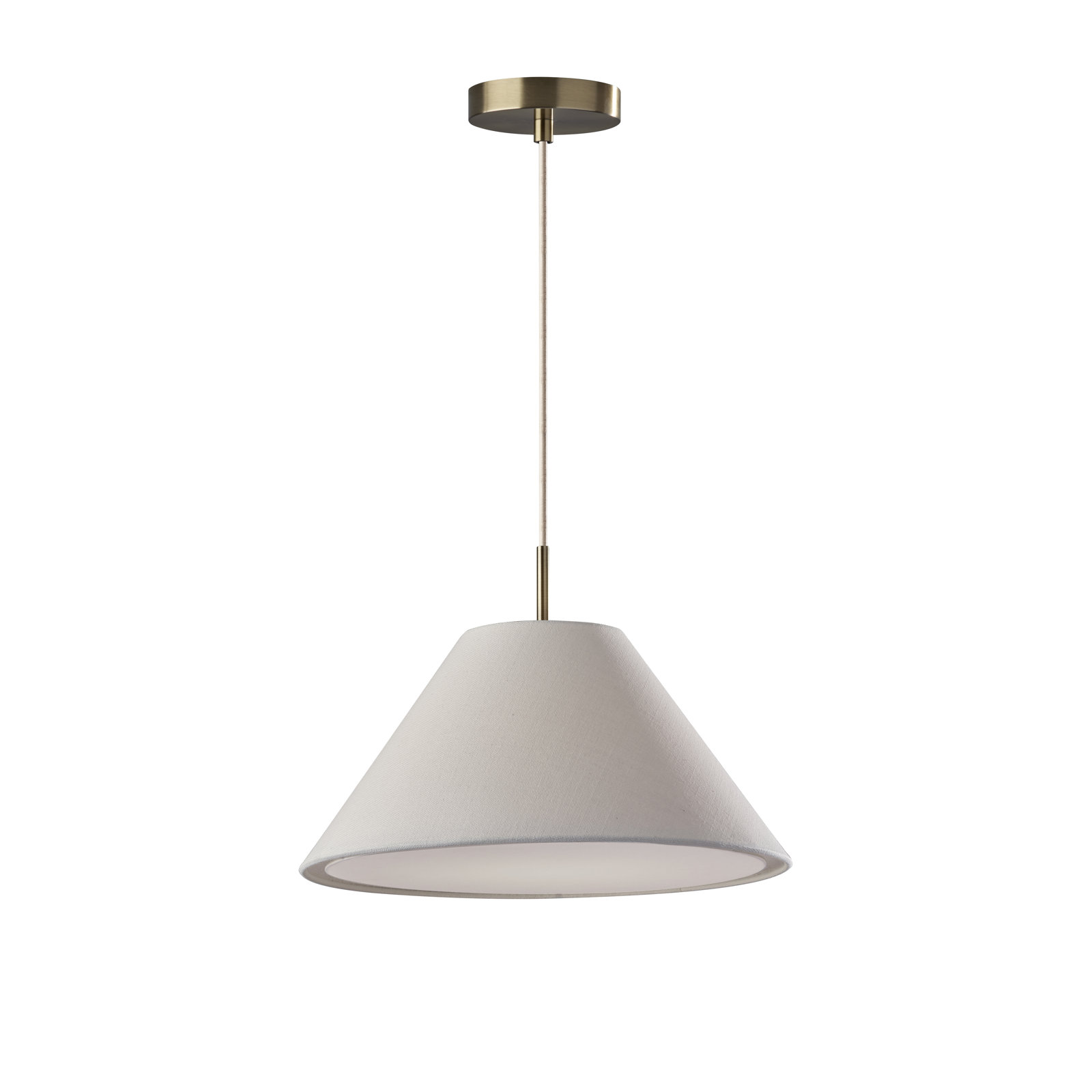 Finley Pendant, White
