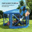 x 12 pi avec moustiquaire et abri de camping-113475450