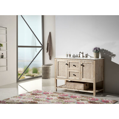 48'' Single Bathroom Vanity with Stone Top