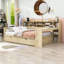 Lit de jour multifonctionnel en bois avec tablettes, tiroirs et bureau Crompton-1471862491-1471862490
