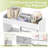Rolling Storage Cart with Pegboard Top and 6 Drawers, Mobile Utility Cart with Locking Wheels, Multifunctional Craft Organizer, Storage Cabinets, Storage Drawer