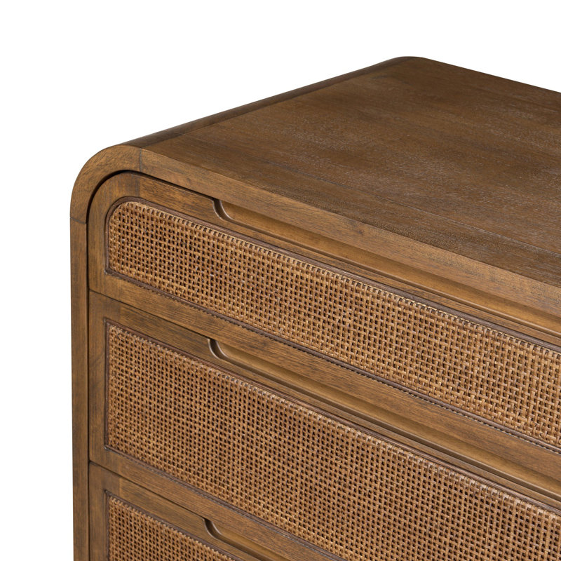 Amenah 5 - Drawer Solid Wood Dresser