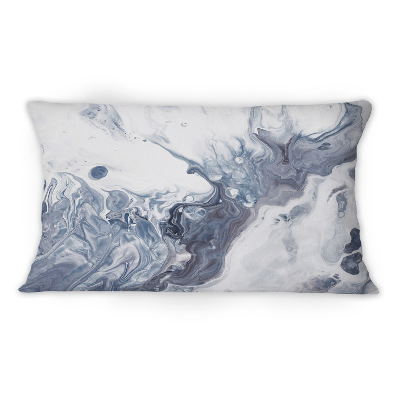 Coussin Blue Imprimé Waves I Blue Modern
