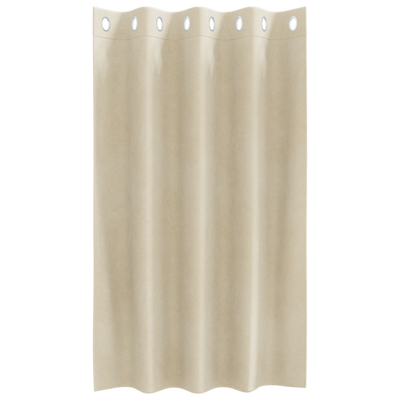 Curtains Polyester Medium Decorative Inlays, 140cm Width x 140cm Drop, Cream