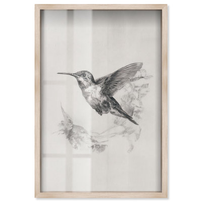 Décoration murale Airborne Artistry Shadowbox Print Farmhouse par Art Remedy, cadre blond, 37 x 55